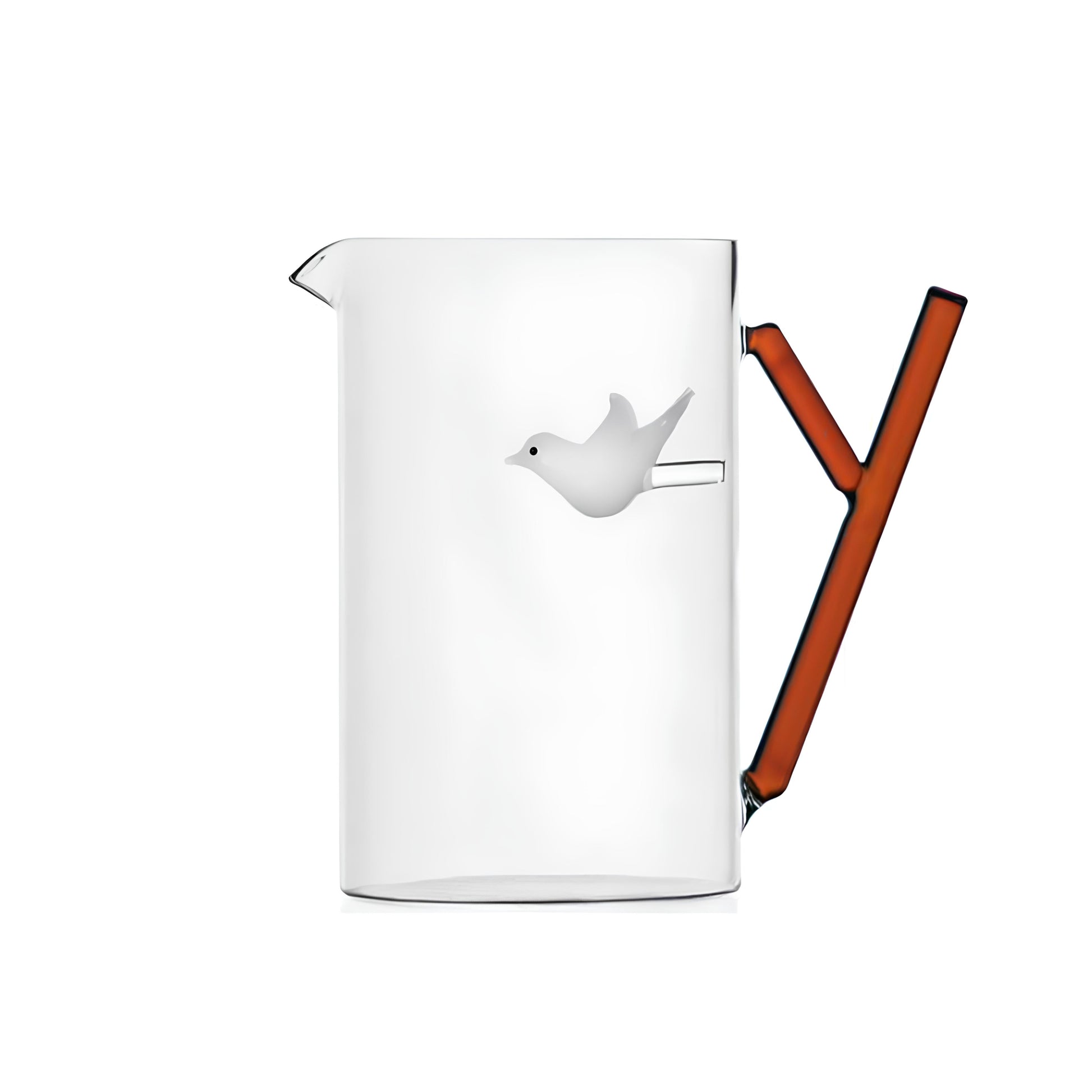 Kuş Figürlü Cam Sürahi