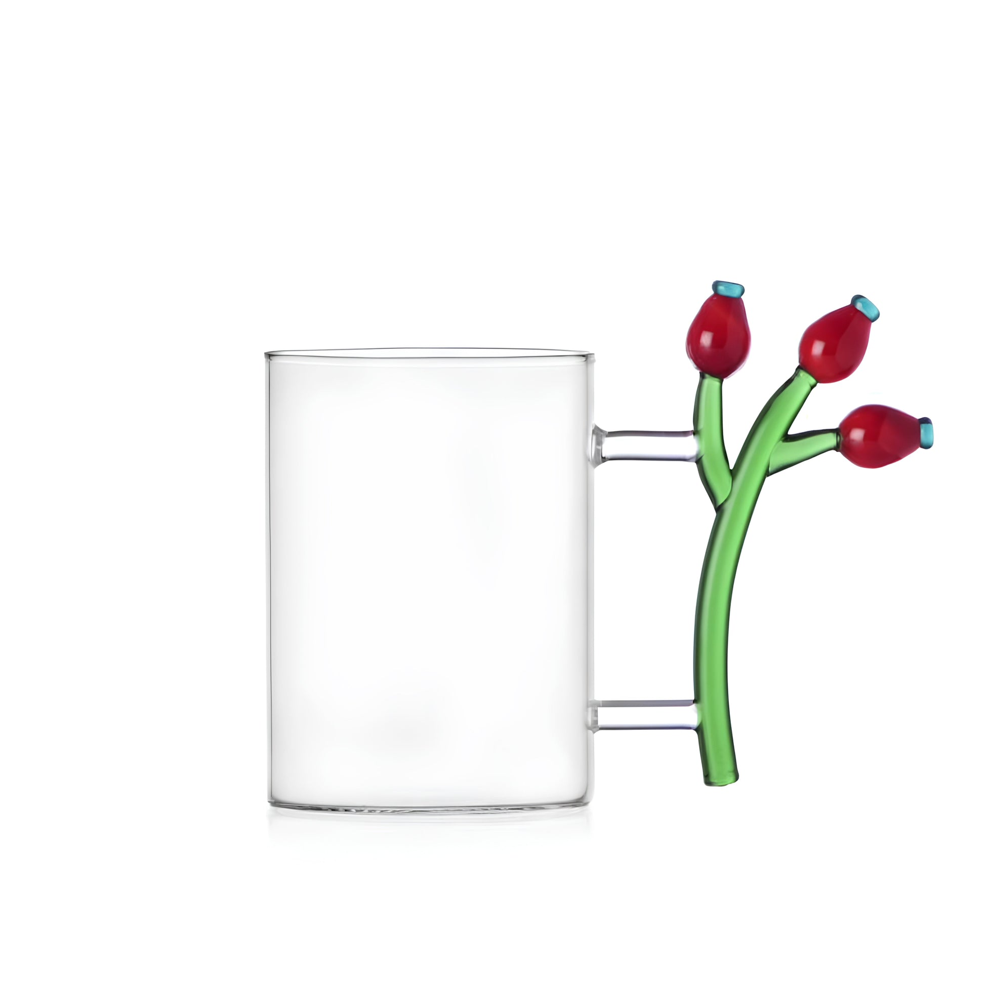 Kuşburnu Meyvesi Figürlü Cam Kupa