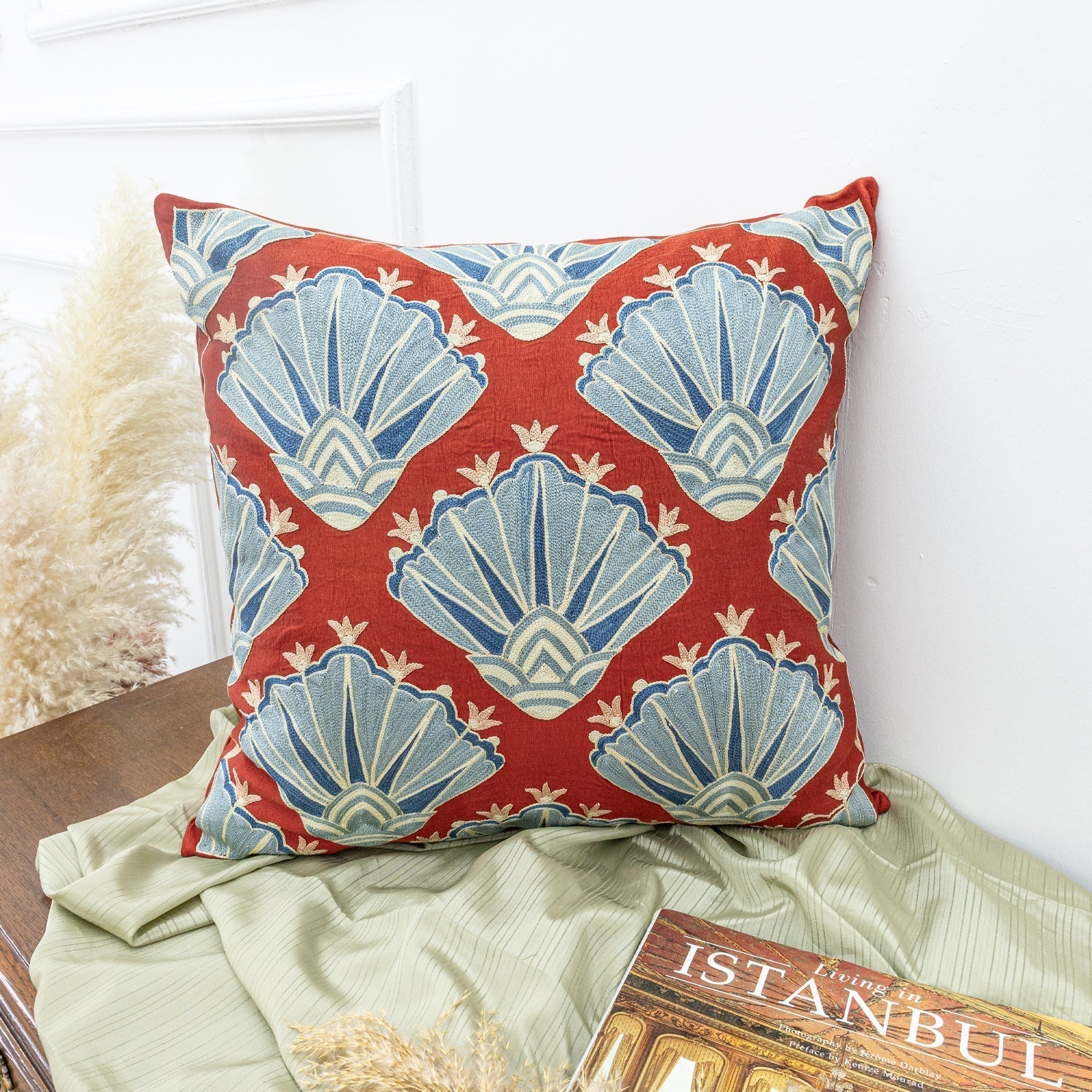 Kutal Bohem Tasarımlı İpek Kırlent 50X50 Cm