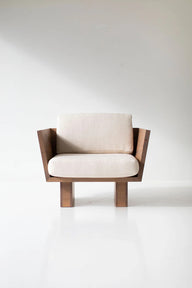 Kyoto Berjer | Masif Ahşap Lounge Koltuğu-Berjer-Innature Home-Deri Siyah-NowShopFun