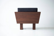 Kyoto Berjer | Masif Ahşap Lounge Koltuğu-Berjer-Innature Home-Deri Siyah-NowShopFun
