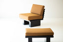 Kyoto Berjer & Puf | Masif Ahşap Lounge Seti
