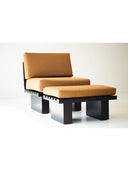 Kyoto Berjer & Puf | Masif Ahşap Lounge Seti
