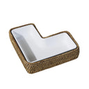 L- Rattan Servis Tabağı