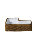 L- Rattan Servis Tabağı