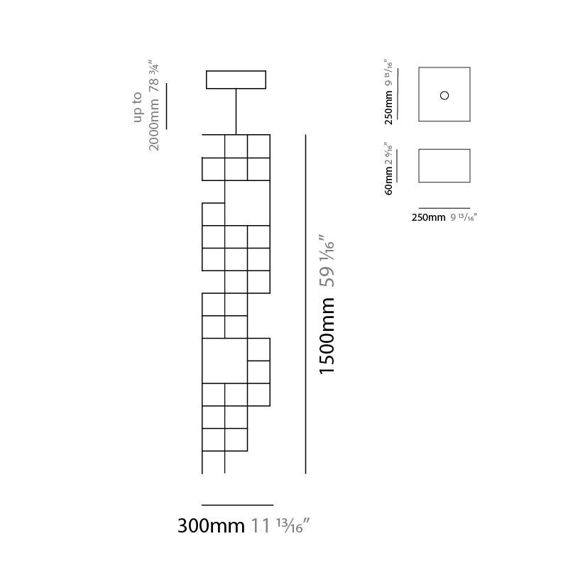 Orion Dikey Sarkıt Avize