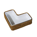 L- Rattan Servis Tabağı