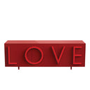 Love Kırmızı Çekmeceli Büfe