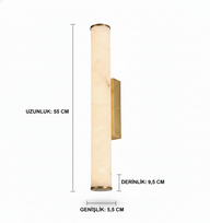Liora Tube Mermer Aplik-Aplik-Lumiana-Medium-NowShopFun
