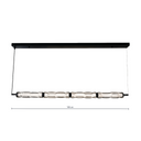 Madrid Masa Üstü Füme Cam Avize - 108 Cm-Avize-Lumiana-NowShopFun