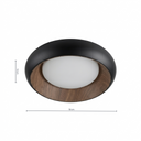 Ovia Siyah Metal Plafonyer - 50 cm