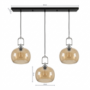 Aurelia Small Bal Cam Sarkıt 3'lü Set Krom-Sarkıt Aydınlatma-Lumiana-NowShopFun