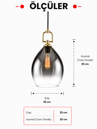 Cavira Bal Cam Sarkıt-Sarkıt Aydınlatma-Lumiana-Bal-NowShopFun