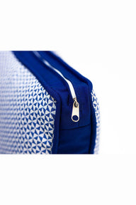 Lacivert Geometrik Desenli Outdoor Kırlent-Yastık & Kırlent-Noccaso-NowShopFun