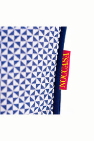 Lacivert Geometrik Desenli Outdoor Kırlent-Yastık & Kırlent-Noccaso-NowShopFun