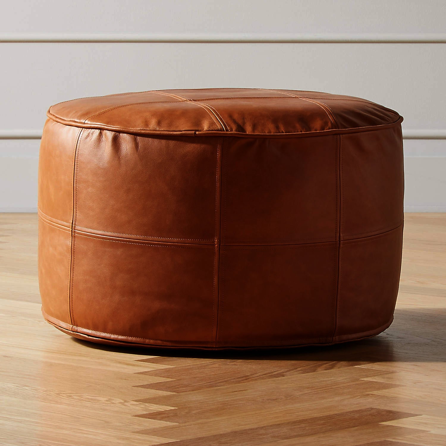 Lagina Kahverengi Vegan Deri Puf