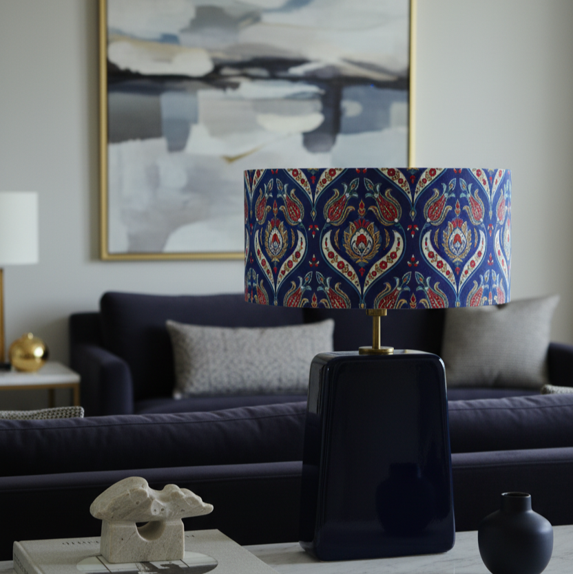 Lale El Yapımı Ahşap Abajur