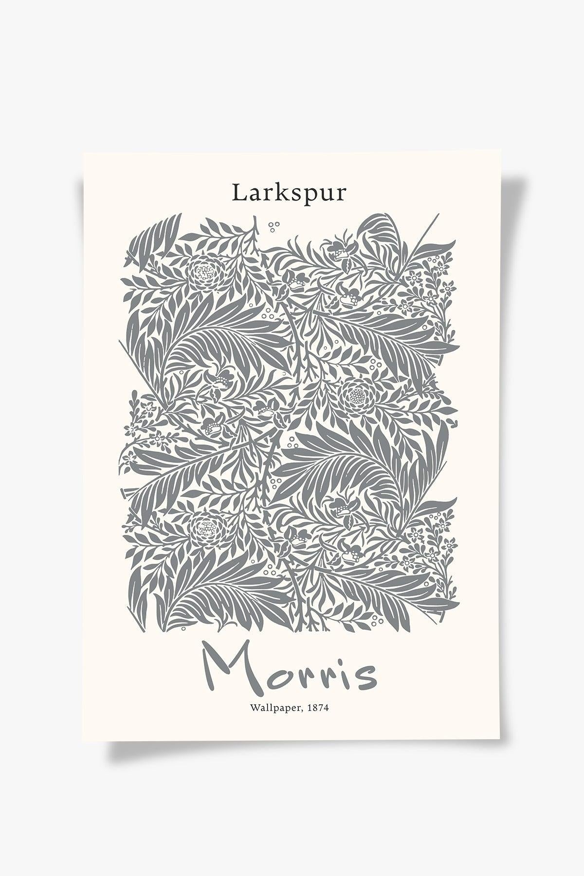 Larkspur William Morris Baskı
