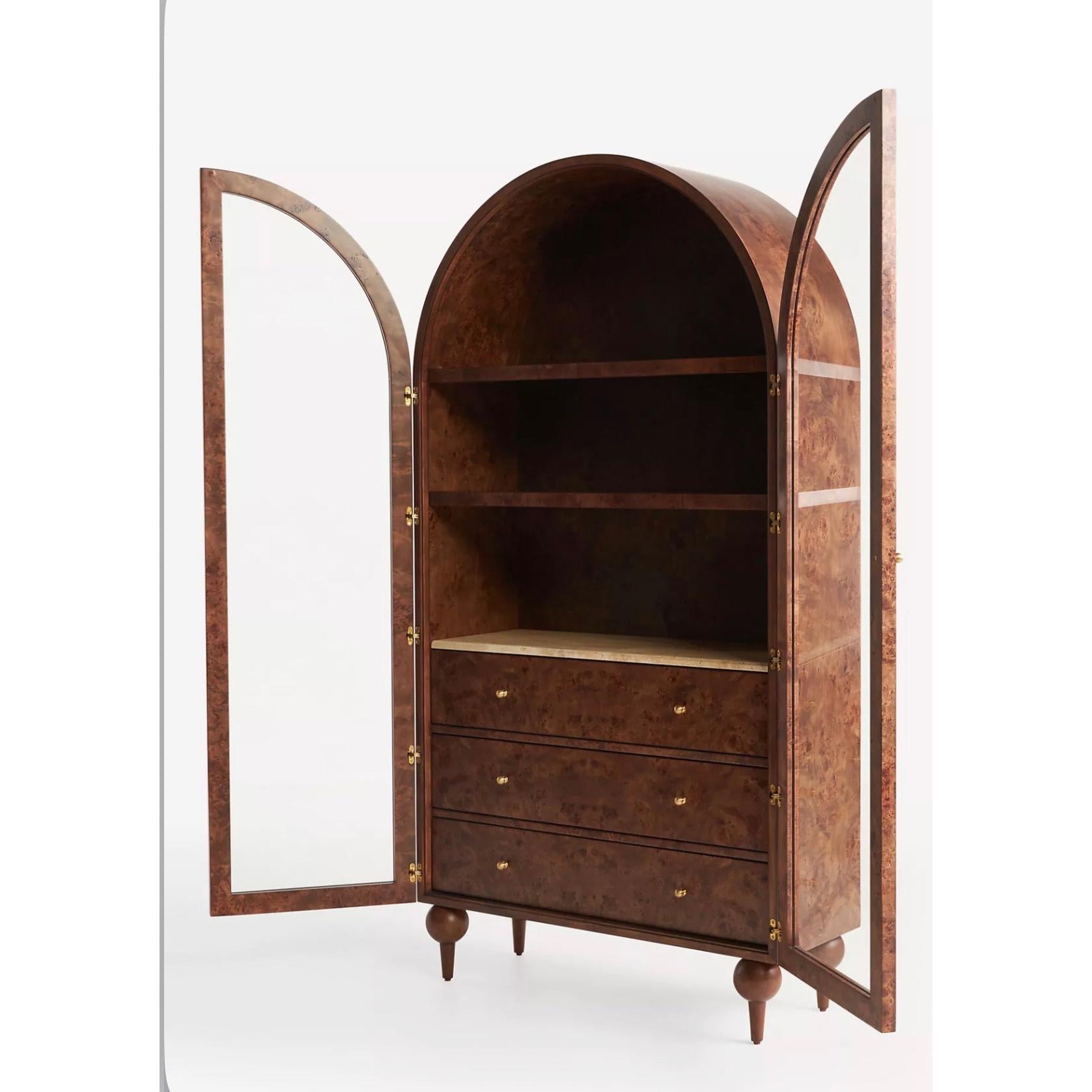 Lavin Burl Ahşap Büfe