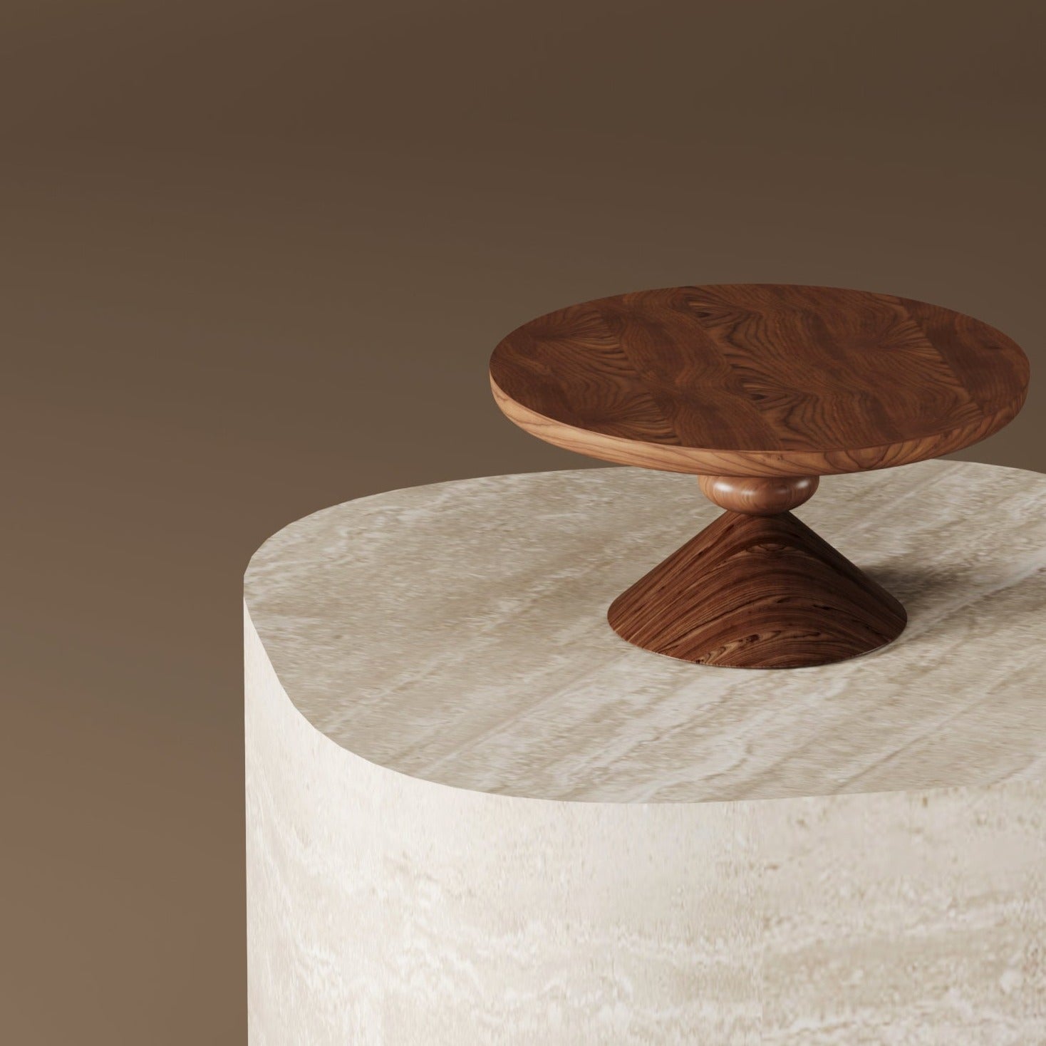 Leaf Masif Ahşap Sunum Standı