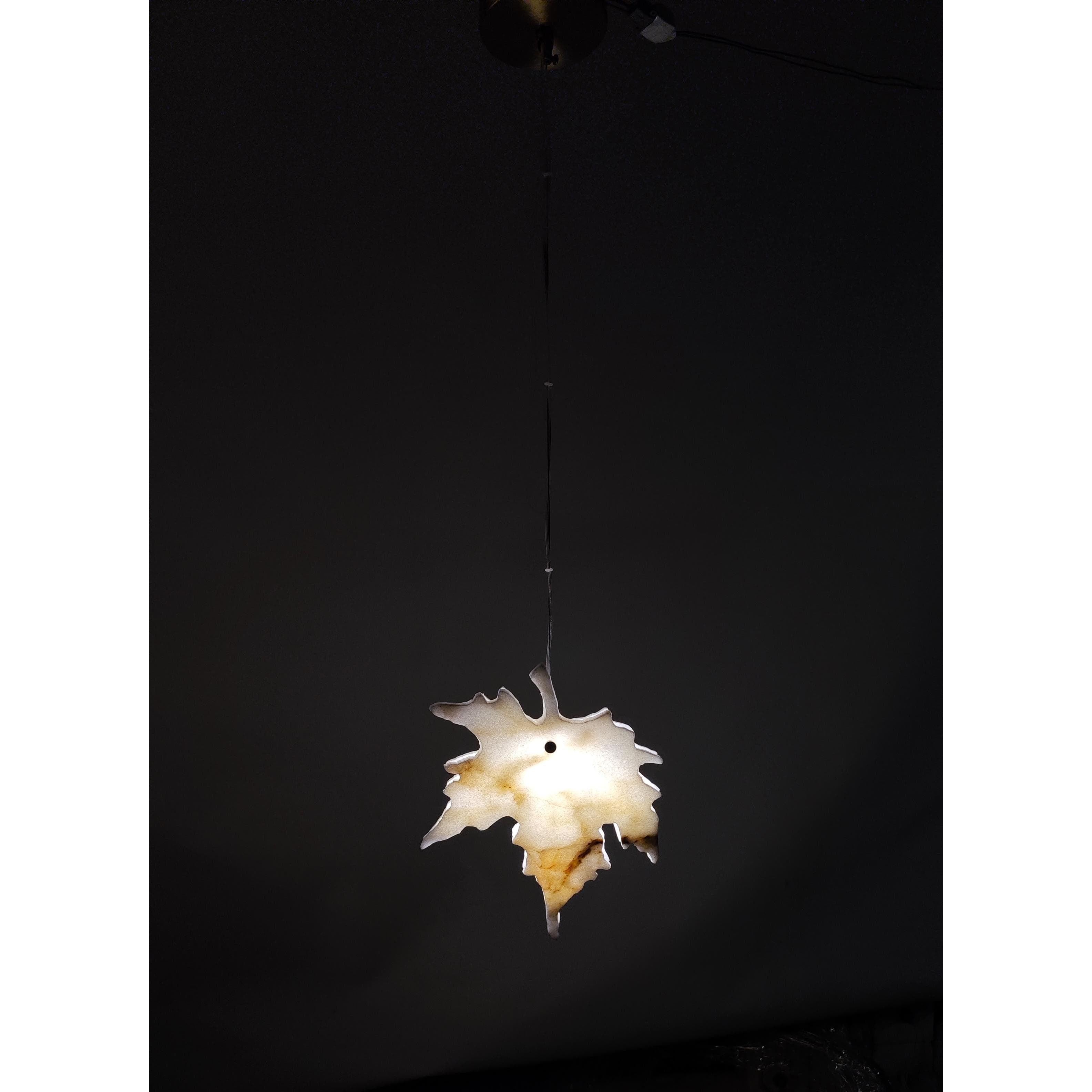 Leaf Mermer Sarkıt Avize