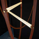 Leather Light Sarkıt Deri Led Avize 165 Cm