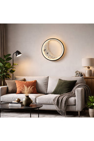 Led Aplik Luna Yarım Ay-Aplik-Voxlamp-41 Cm-3000 Kelvin-NowShopFun