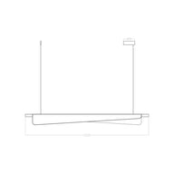Led Avize Floke Sarkıt 120 Cm-Avize-Voxlamp-Gold-3000 Kelvin-NowShopFun