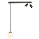 Led Spot Camlı Sarkıt Metal Avize