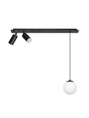 Led Spot Camlı Sarkıt Metal Avize