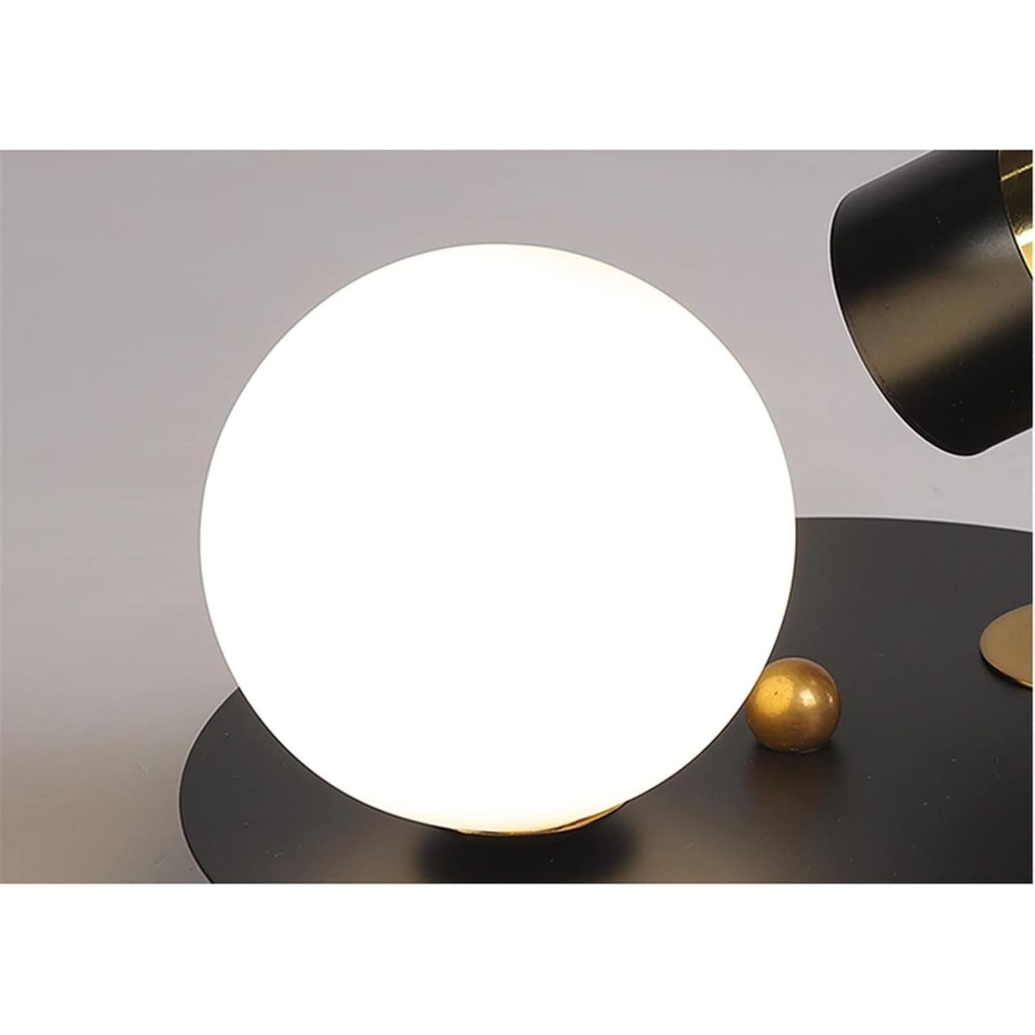 Led Spotlu Camlı Plafonyer Avize