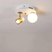 Led Spotlu Camlı Plafonyer Avize