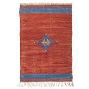 Lemi Kırmızı El Dokuma Kilim 110X161 Cm