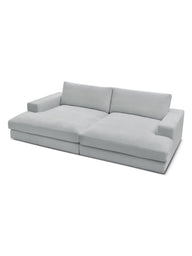 Leo Modüler Kanepe - Kadife Kumaş Döşemeli, 3-4 Kişilik-Koltuk-Innature Home-Açık Bej-NowShopFun