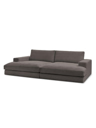 Leo Modüler Kanepe - Kadife Kumaş Döşemeli, 3-4 Kişilik-Koltuk-Innature Home-Açık Bej-NowShopFun