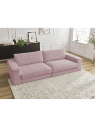 Leo Modüler Kanepe - Rahat Oturum Bulutsu Yumuşaklık- 3-4 Kişilik-Koltuk-Innature Home-Açık Bej-NowShopFun