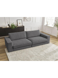 Leo Modüler Kanepe - Rahat Oturum Bulutsu Yumuşaklık- 3-4 Kişilik-Koltuk-Innature Home-Açık Bej-NowShopFun