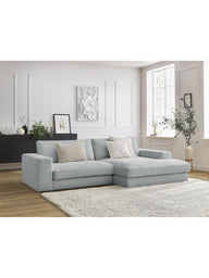 Leo Modüler L Köşe Kanepe - Uzanmalı Köşe - 3-4 Kişilik-Köşe Koltuk-Innature Home-Açık bej-Sağ-NowShopFun
