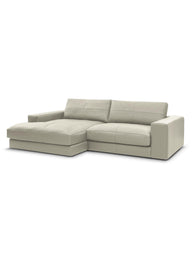 Leo Modüler L Köşe Kanepe - Uzanmalı Köşe - 3-4 Kişilik-Köşe Koltuk-Innature Home-Açık bej-Sağ-NowShopFun