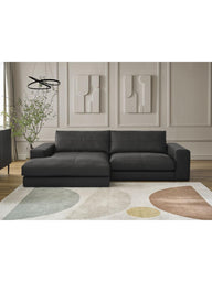 Leo Modüler L Köşe Kanepe - Uzanmalı Köşe - 3-4 Kişilik-Köşe Koltuk-Innature Home-Açık bej-Sağ-NowShopFun