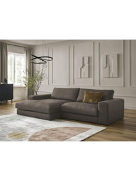 Leo Modüler L Köşe Kanepe - Uzanmalı Köşe - 3-4 Kişilik-Köşe Koltuk-Innature Home-Açık bej-Sağ-NowShopFun