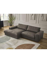 Leo Modüler L Köşe Kanepe - Uzanmalı Köşe - 3-4 Kişilik-Köşe Koltuk-Innature Home-Açık bej-Sağ-NowShopFun