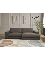 Leo Modüler L Köşe Kanepe - Uzanmalı Köşe - 3-4 Kişilik-Köşe Koltuk-Innature Home-Açık bej-Sağ-NowShopFun