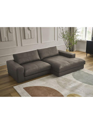 Leo Modüler L Köşe Kanepe - Uzanmalı Köşe - 3-4 Kişilik-Köşe Koltuk-Innature Home-Açık bej-Sağ-NowShopFun