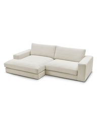 Leo Modüler L Köşe Kanepe - Uzanmalı Köşe - 3-4 Kişilik-Köşe Koltuk-Innature Home-Açık bej-Sağ-NowShopFun