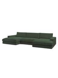 Leo Modüler Uzanmalı Kanepe - Kadife Kumaş Döşemeli, 5-6 Kişilik-Koltuk-Innature Home-Açık Bej-NowShopFun