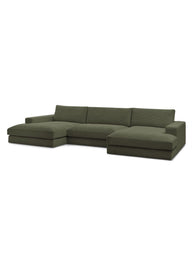Leo Modüler Uzanmalı Kanepe - Kadife Kumaş Döşemeli, 5-6 Kişilik-Koltuk-Innature Home-Açık Bej-NowShopFun