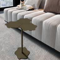 Levitas Aeris Modern Yan Sehpa - Kahve Sehpası (High)-Yan Sehpa-Kalorad-Haki-NowShopFun