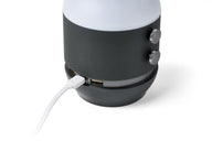 Lexon Terrace + Led Lamba-Bt Hoparlör- Powerbank Metalik Gri-Hoparlör-Lexon-NowShopFun