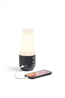 Lexon Terrace + Led Lamba-Bt Hoparlör- Powerbank Metalik Gri